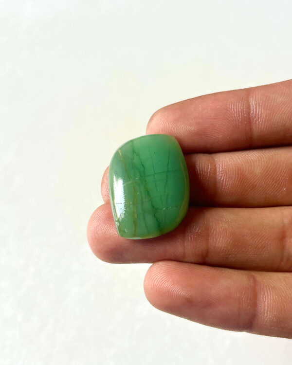 28 mm Freeform Green Jade Cabochon