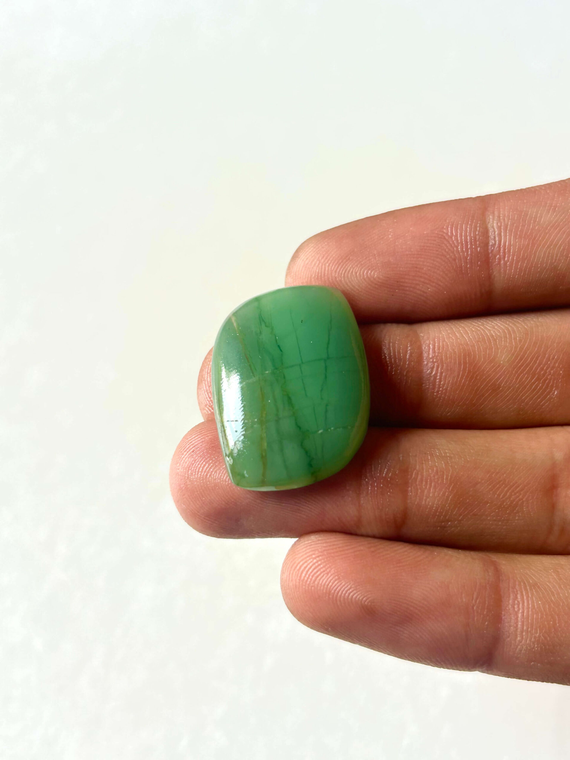 28 mm Freeform Green Jade Cabochon