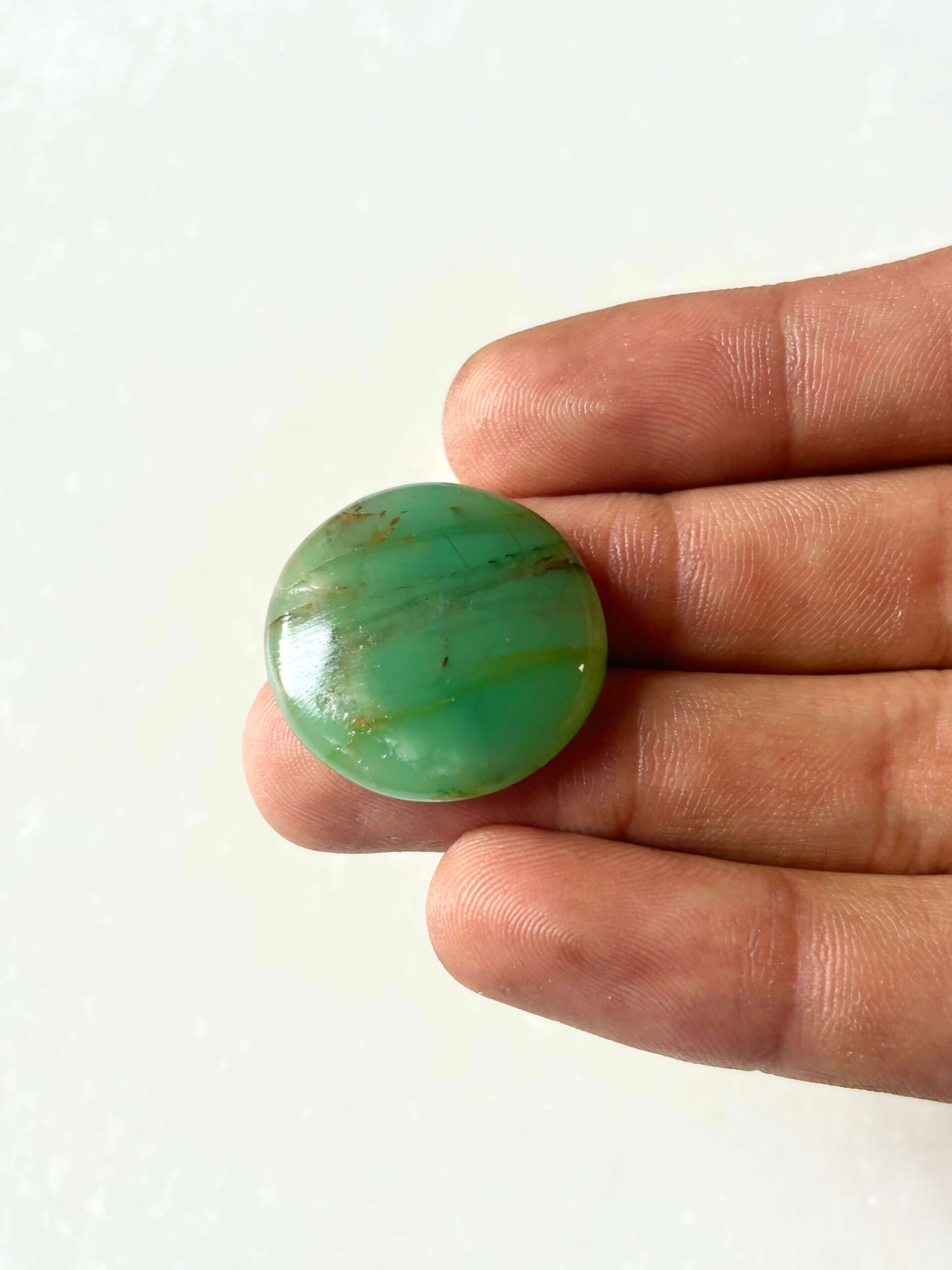 25 mm Green Jade Stone
