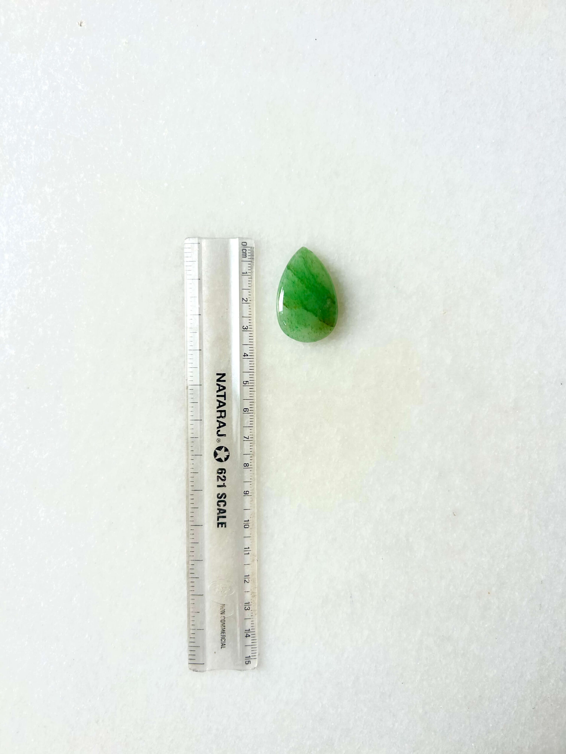 24 mm Green Jade for Jewelry Making - Image 2