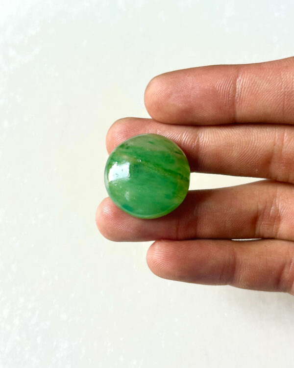 24 mm Green Jade Cabochon