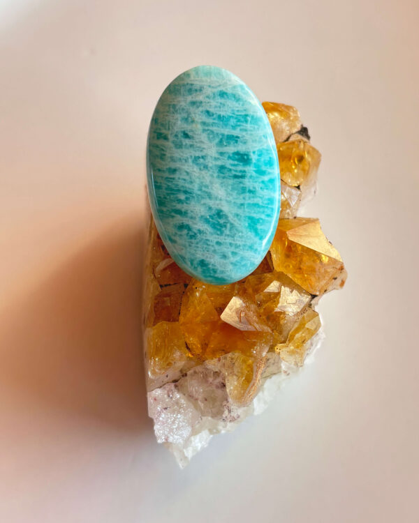 36mm Amazonite Cabochon for Necklace Designs