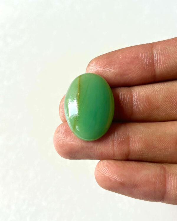 27 mm Freeform Green Jade Cabochon