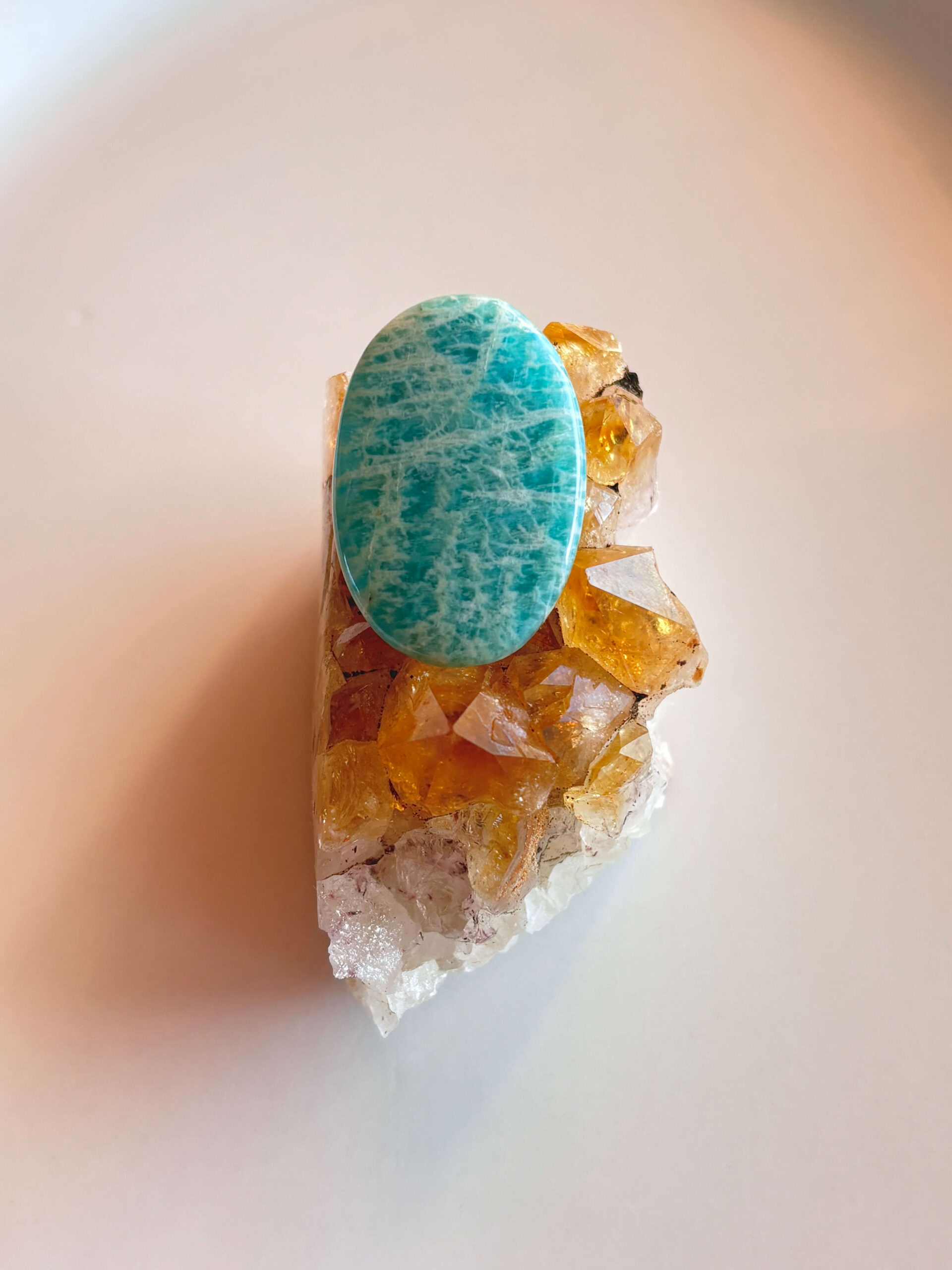 32mm Amazonite Cabochon for Artisan Jewelry