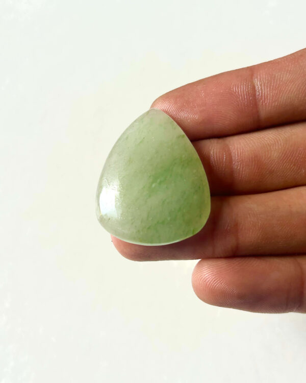 35 mm Green Jade for Jewelry Making