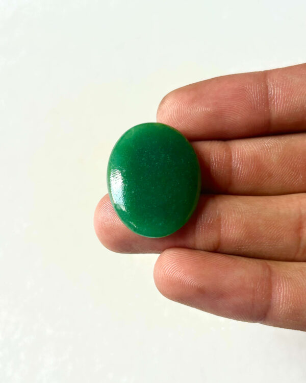 29 mm Green Jade Cabochon