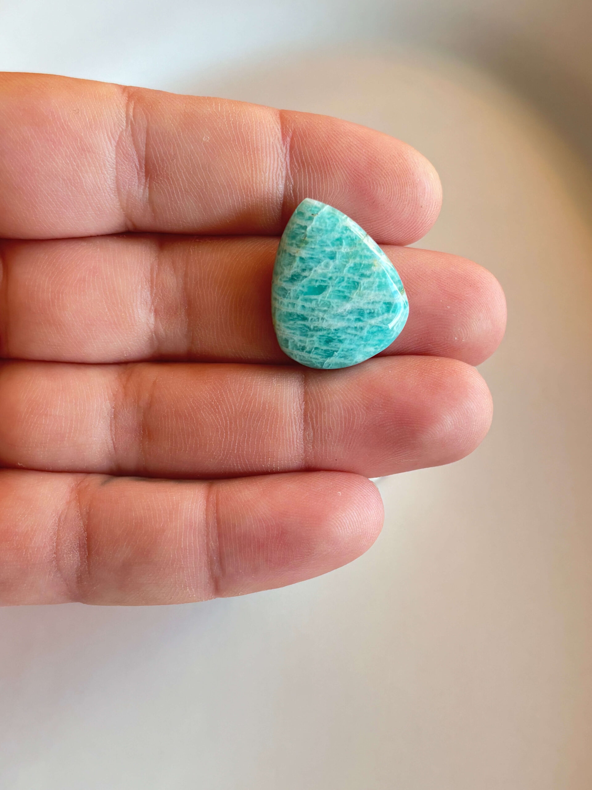25mm Amazonite Cabochon for Handcrafted Accessories - Image 2