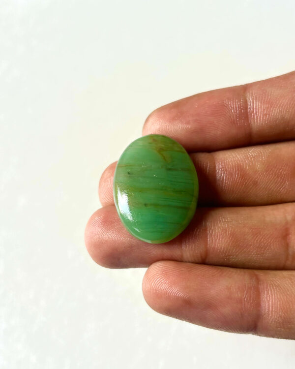 28 mm Freeform Green Jade Cabochon