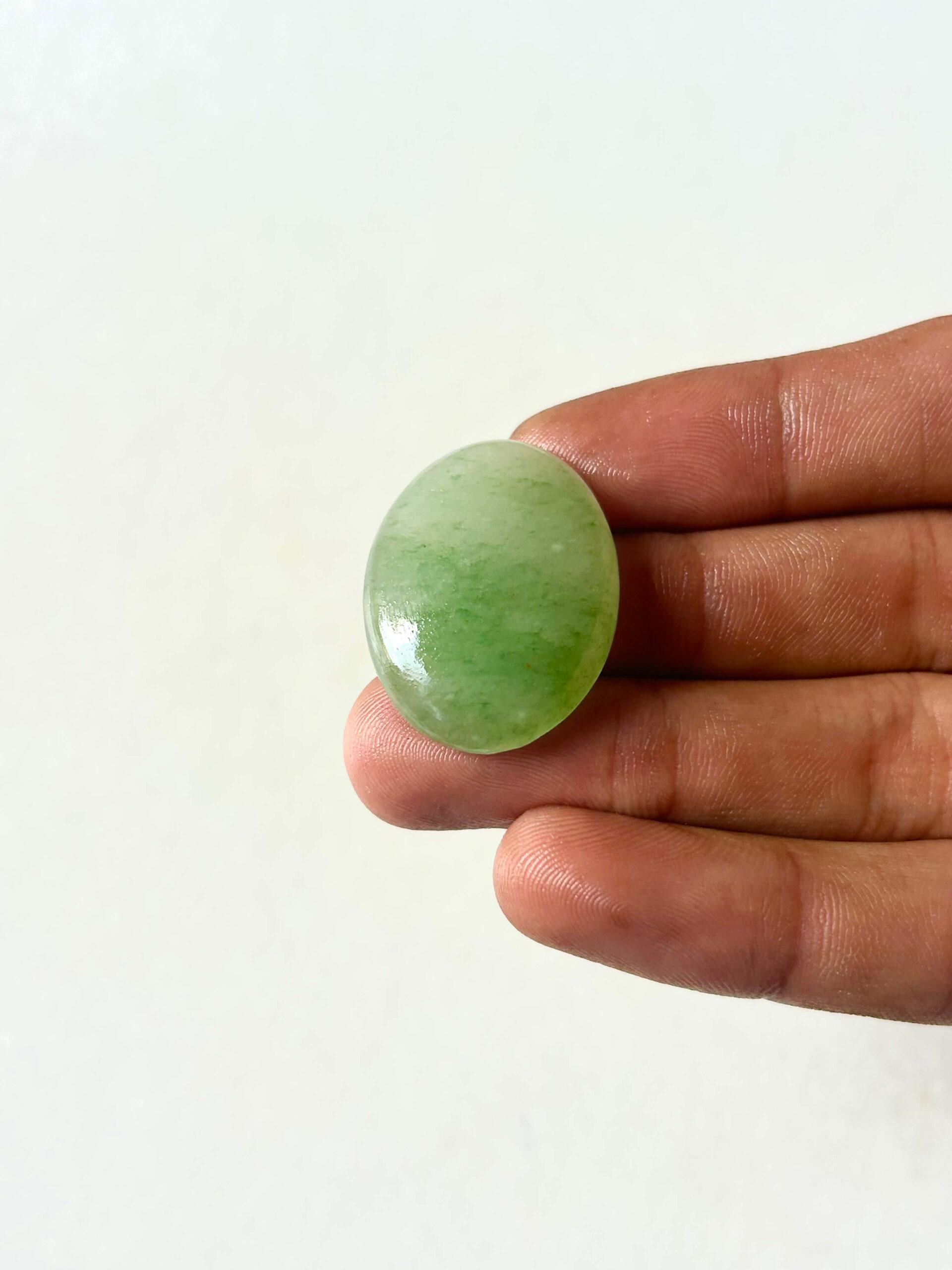 31 mm Green Jade Stone