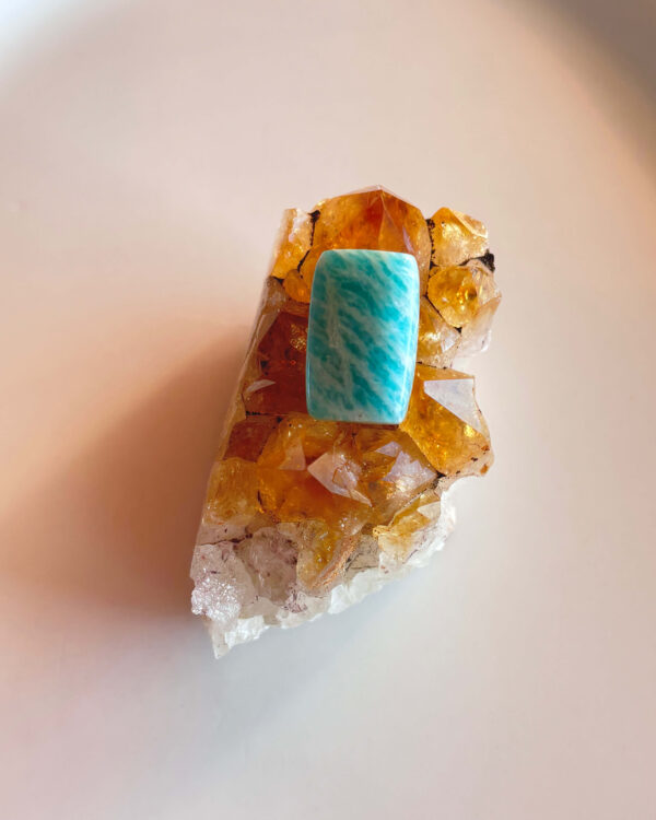 21mm Amazonite Cabochon for Handmade Necklaces
