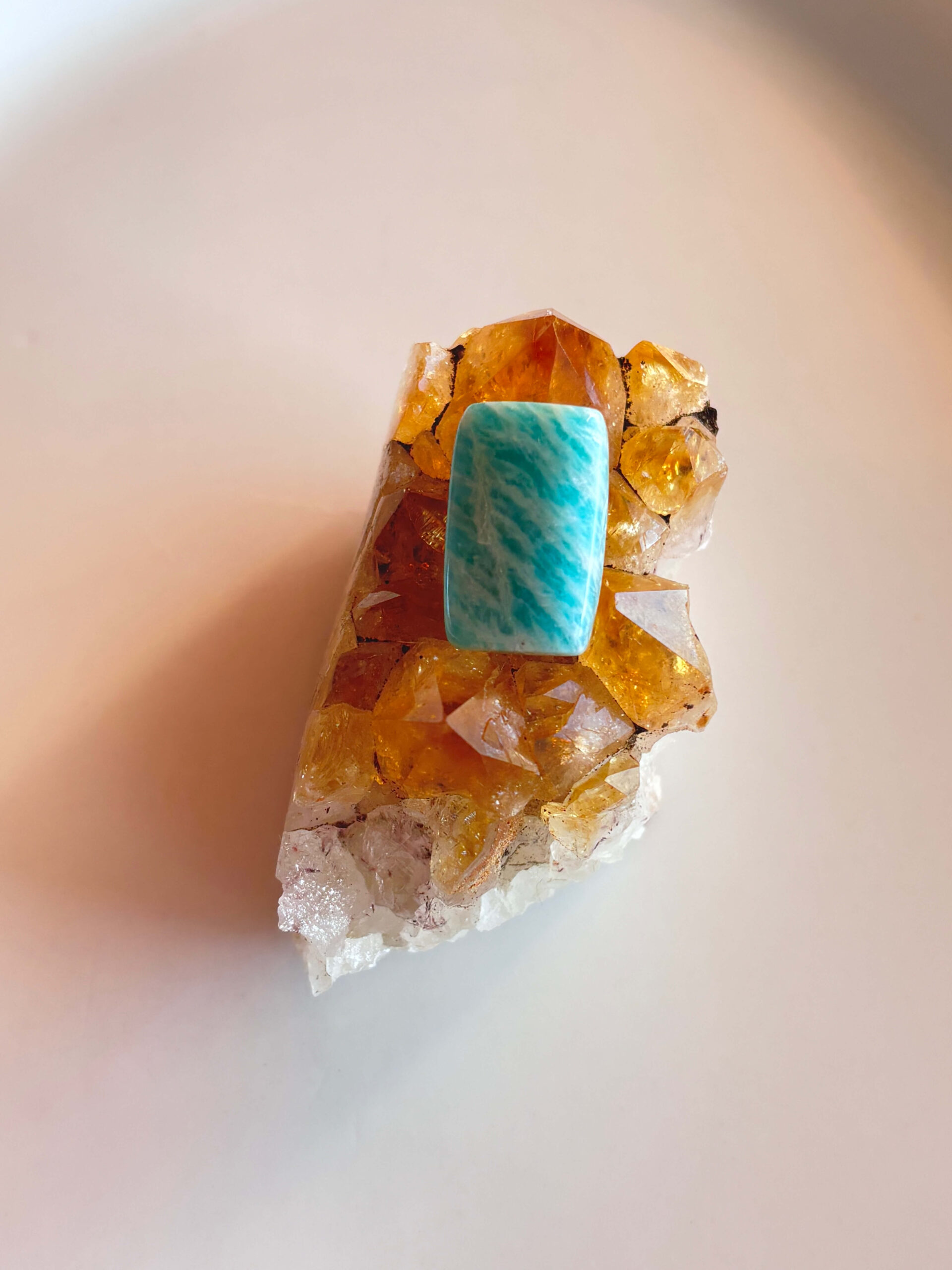 21mm Amazonite Cabochon for Handmade Necklaces