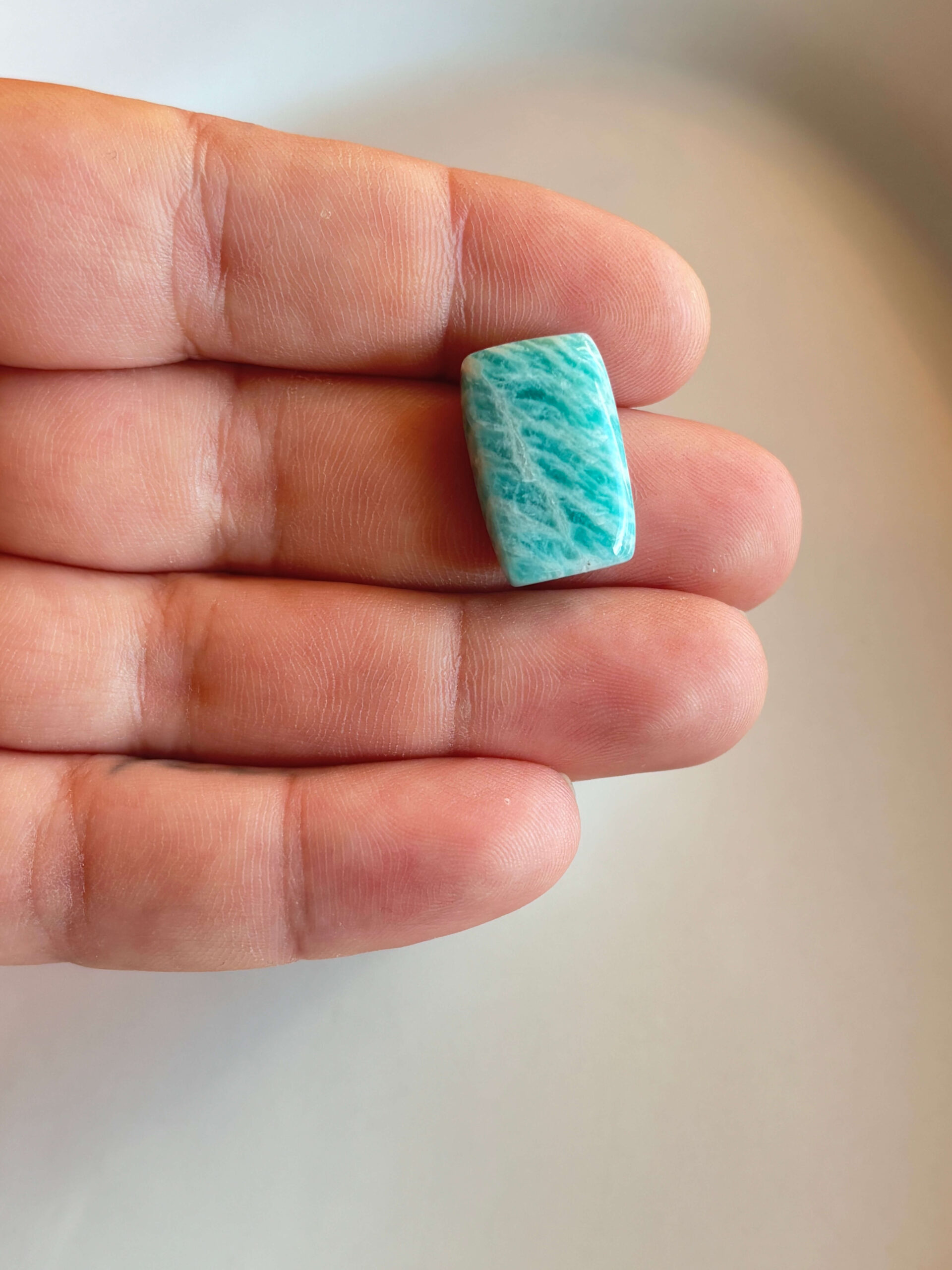 21mm Amazonite Cabochon for Handmade Necklaces - Image 2