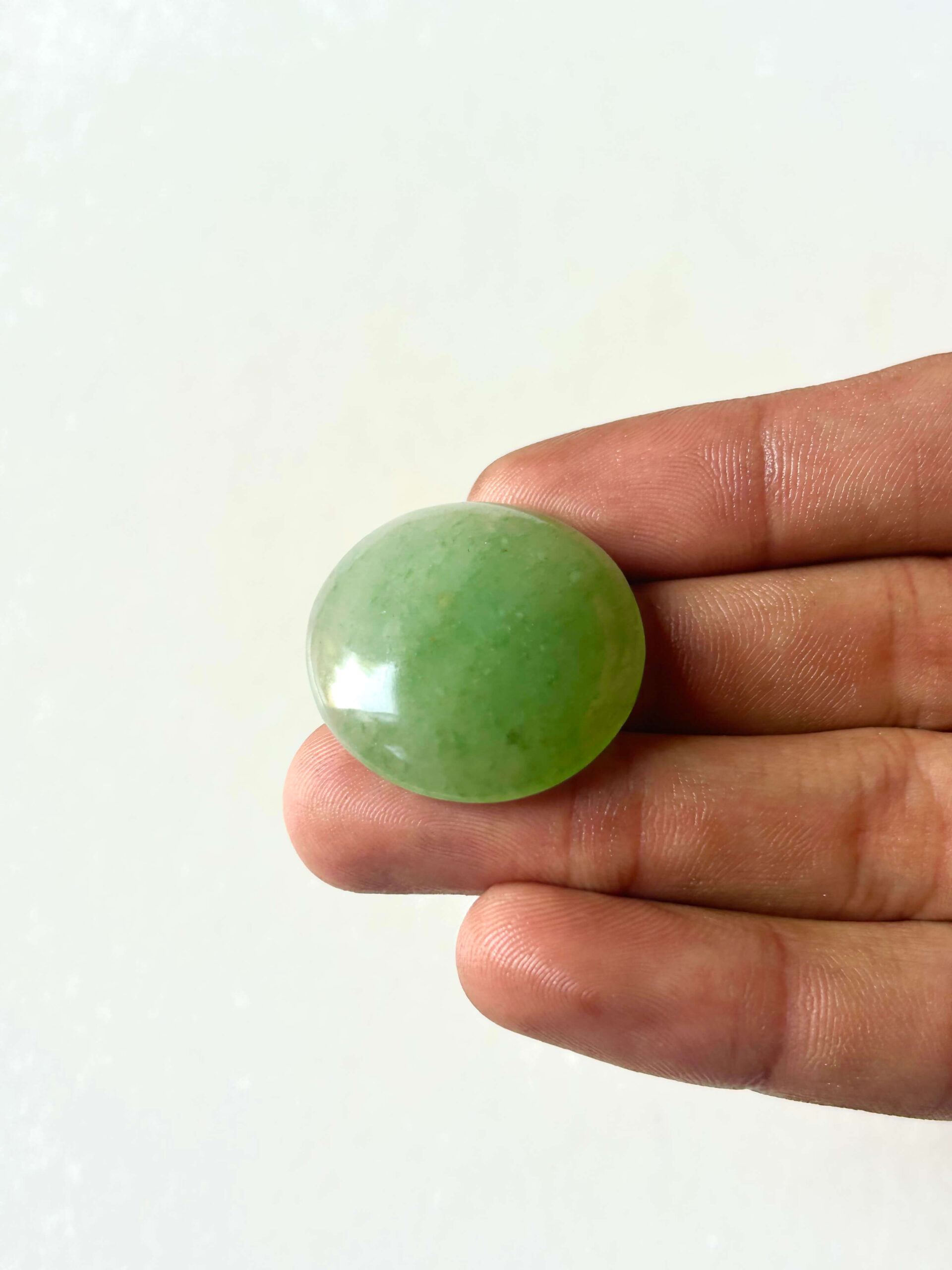 29 mm Green Jade for Jewelry Making