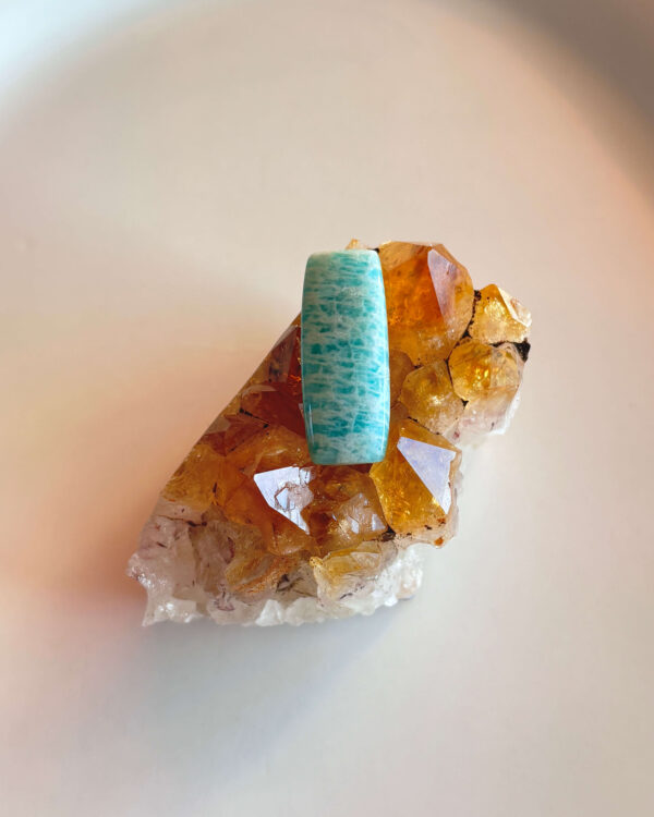 28mm Amazonite Cabochon for Creative Jewelry Designs