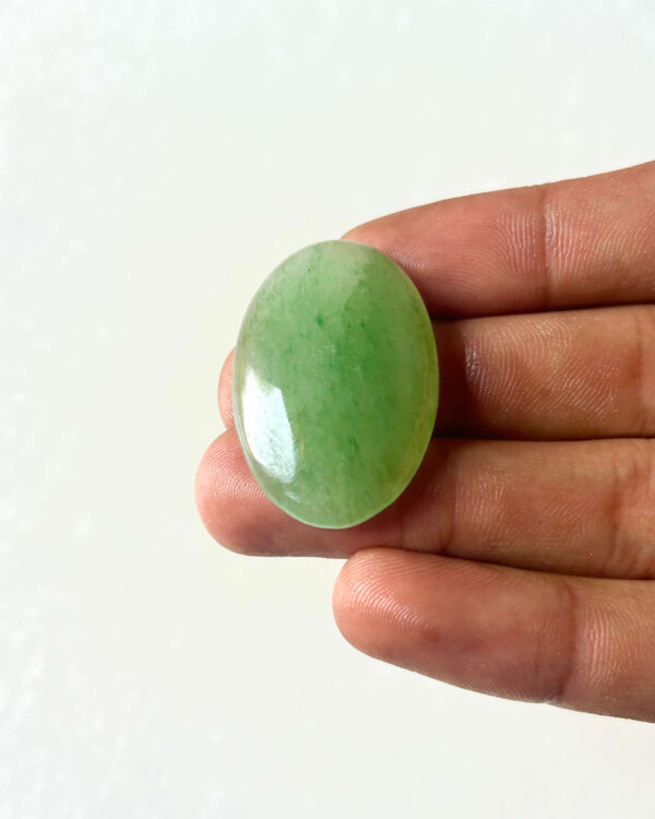 36 mm Green Jade Cabochon
