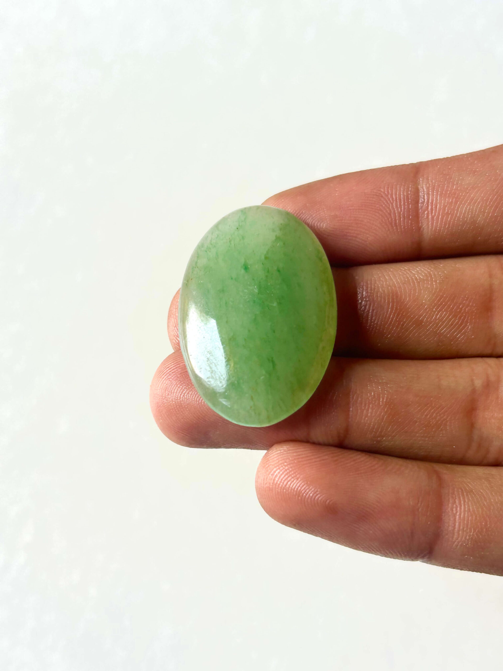 36 mm Green Jade Cabochon