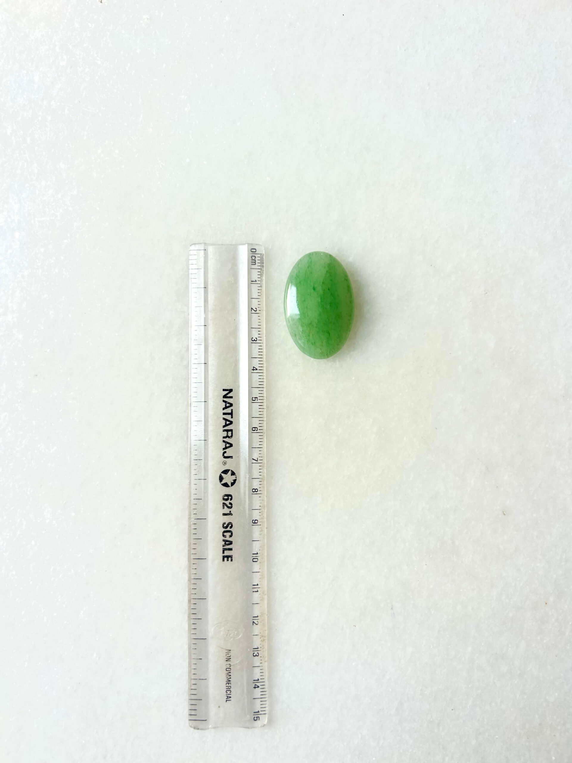 36 mm Green Jade Cabochon - Image 2