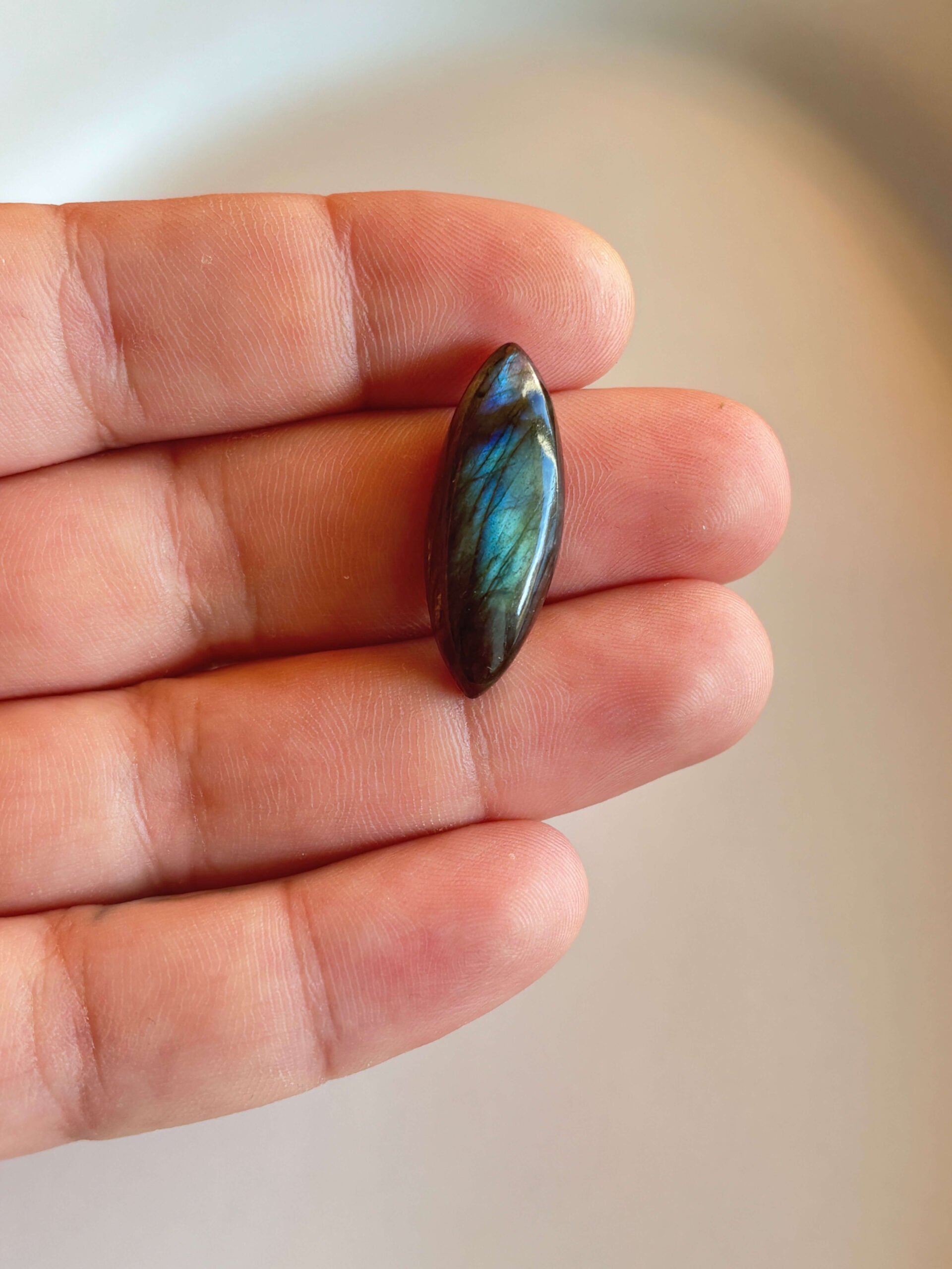 31mm Labradorite Cabochon for Handmade Necklaces - Image 2