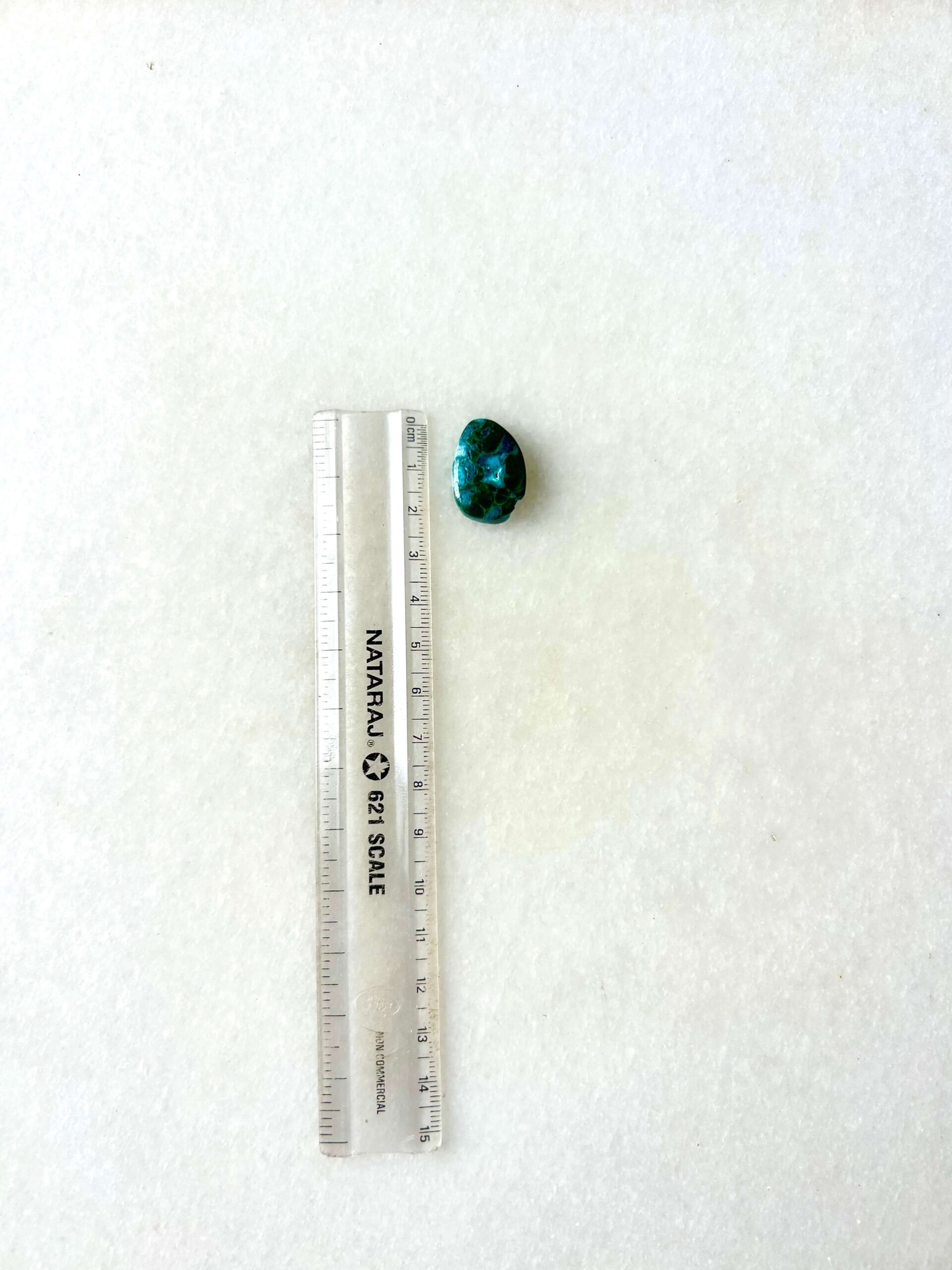 23 mm Malachite and Chrysocolla Stone - Image 2