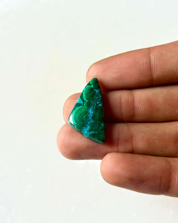 28 mm Malachite Chrysocolla for Macrame