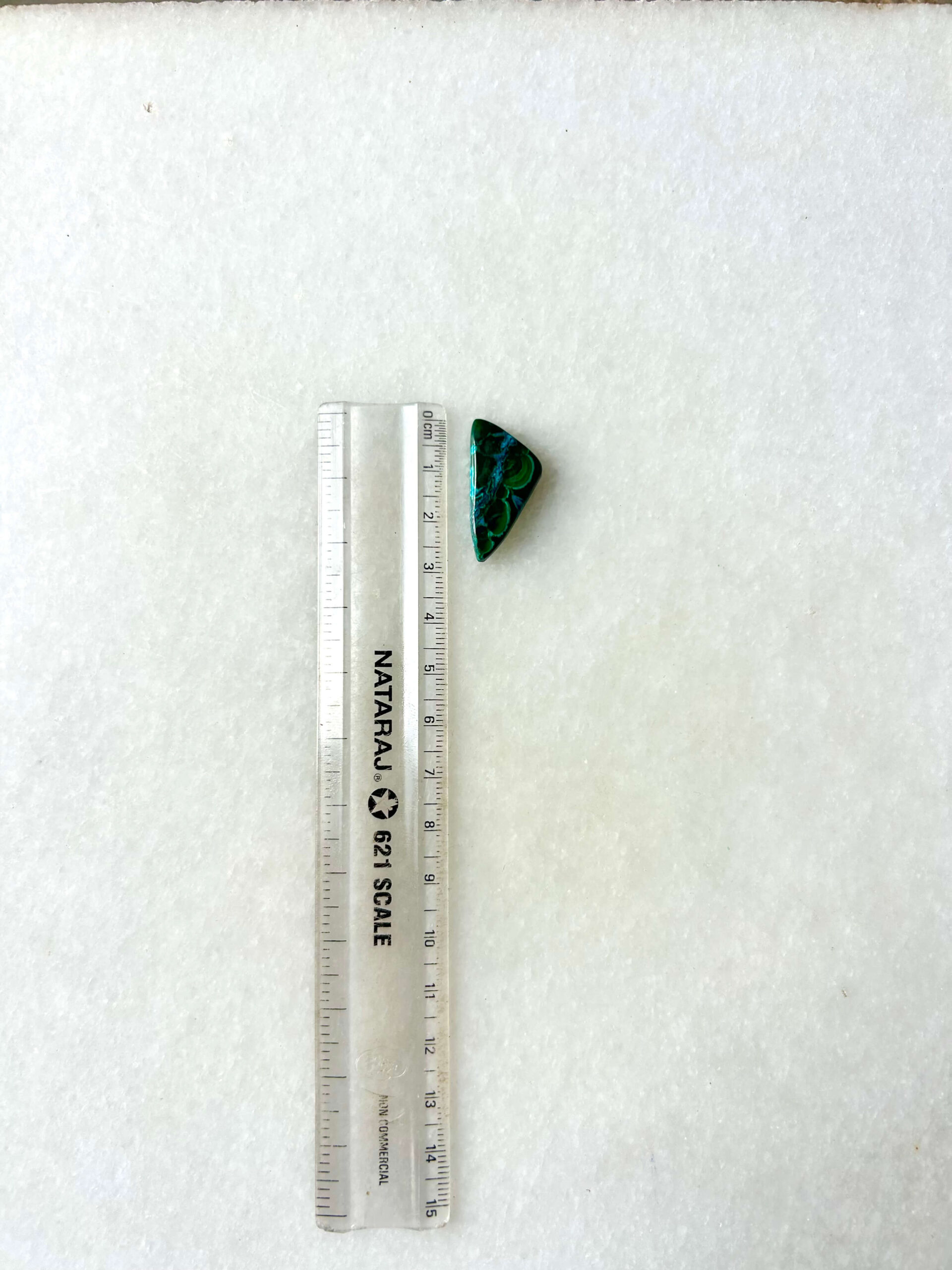 28 mm Malachite Chrysocolla for Macrame - Image 2