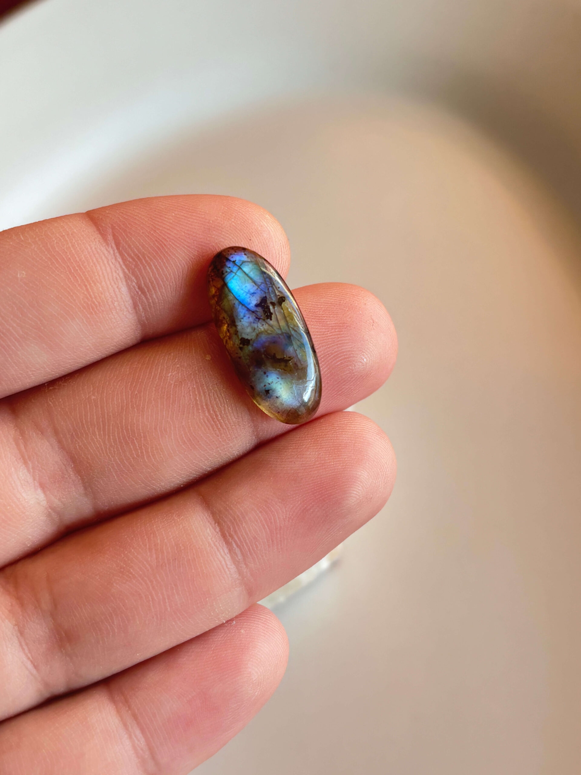26mm Labradorite Cabochon for Pendant Making - Image 2