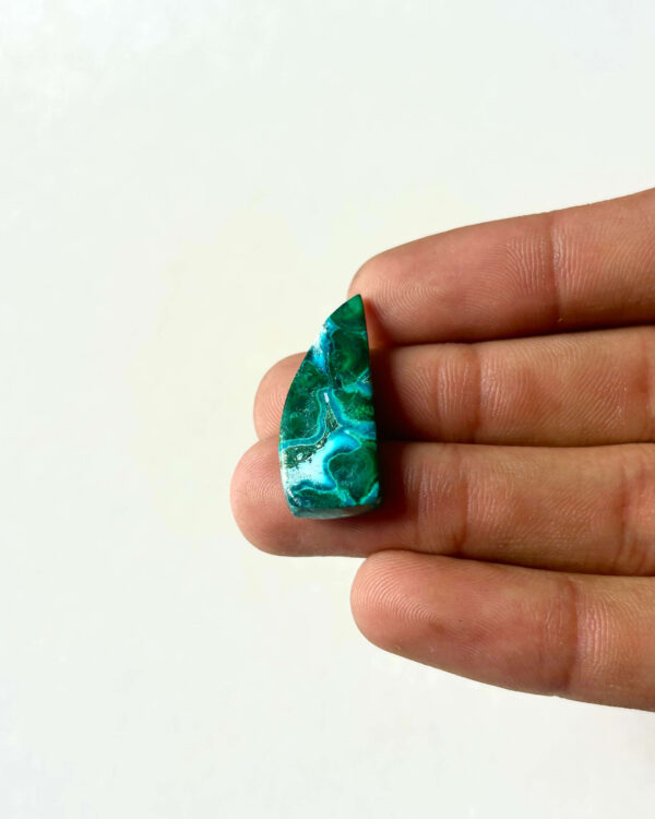 Green and Blue Malachite Chrysocolla Cabochon