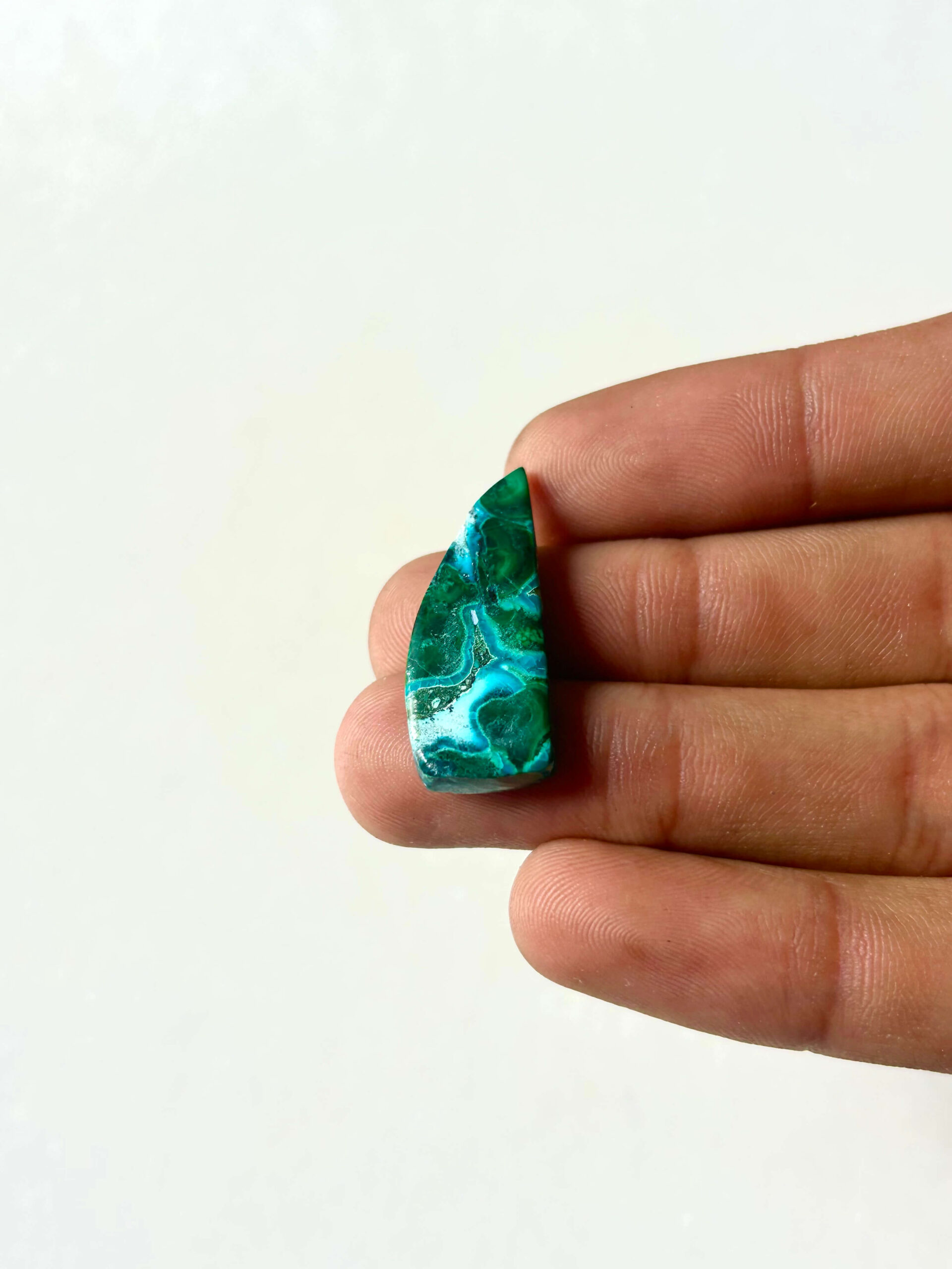 Green and Blue Malachite Chrysocolla Cabochon