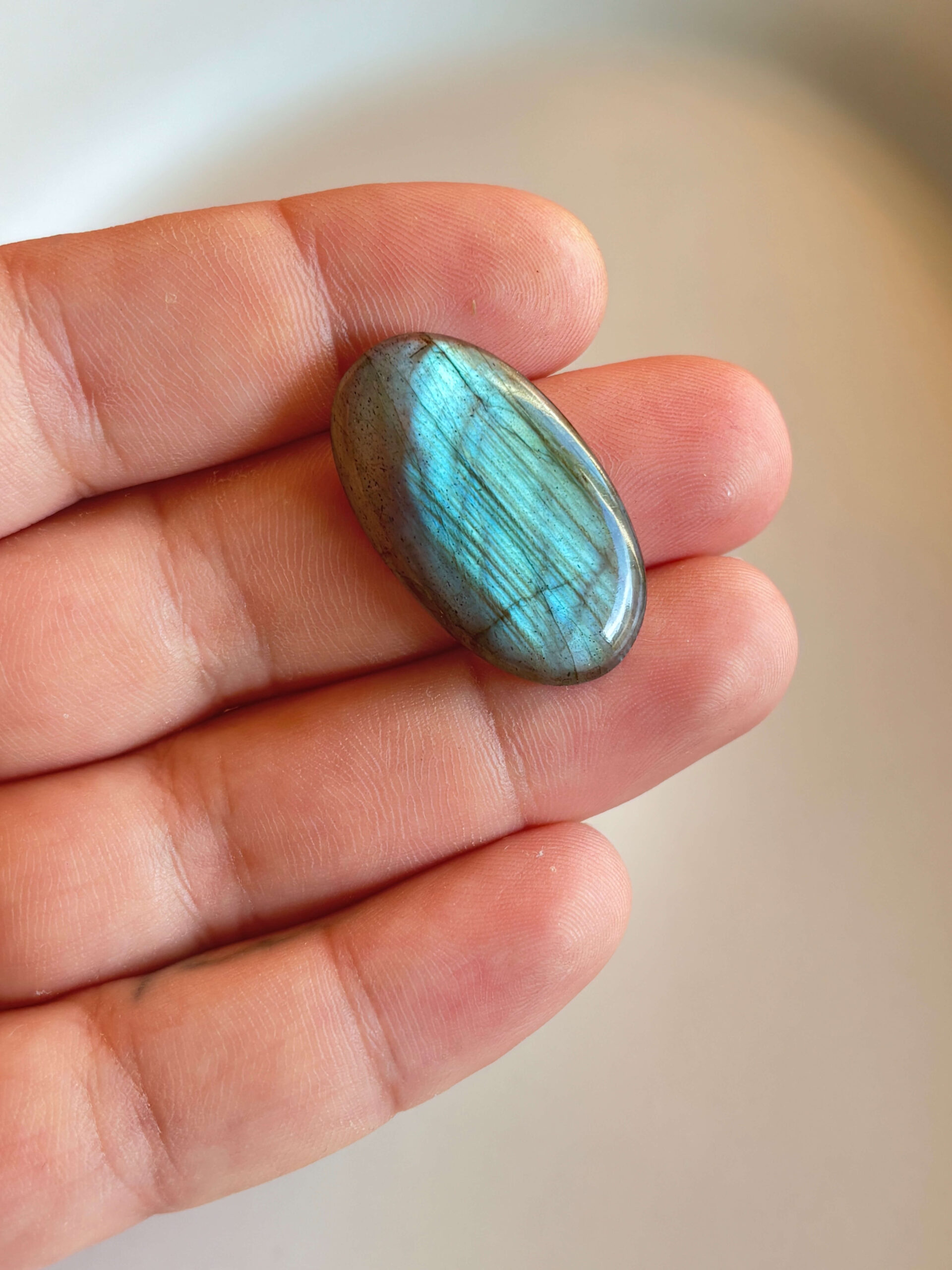 33mm Labradorite Cabochon for Handmade Jewelry - Image 2