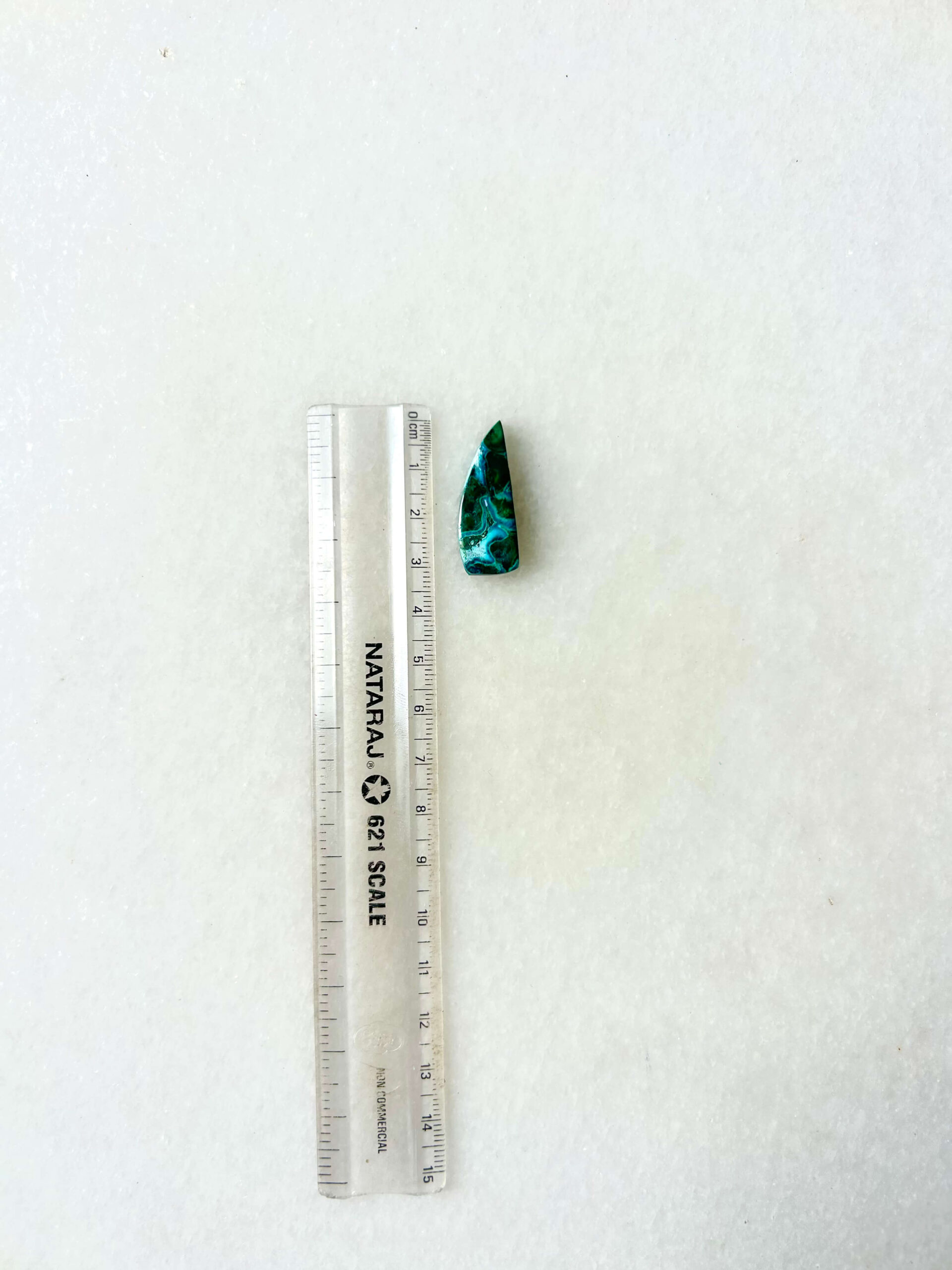 Green and Blue Malachite Chrysocolla Cabochon - Image 2