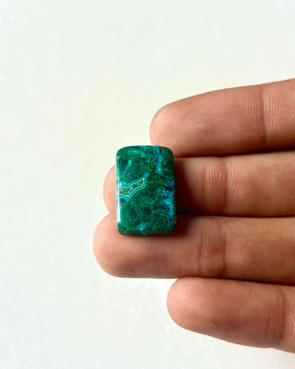 21 mm Malachite Chrysocolla for Macrame