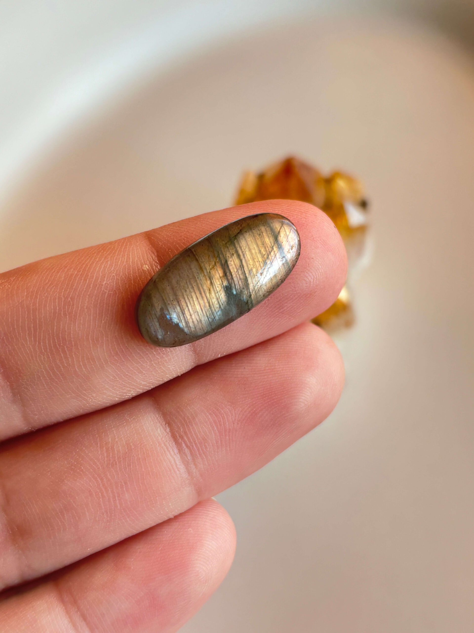 25mm Labradorite Cabochon for Necklace Designs - Image 2
