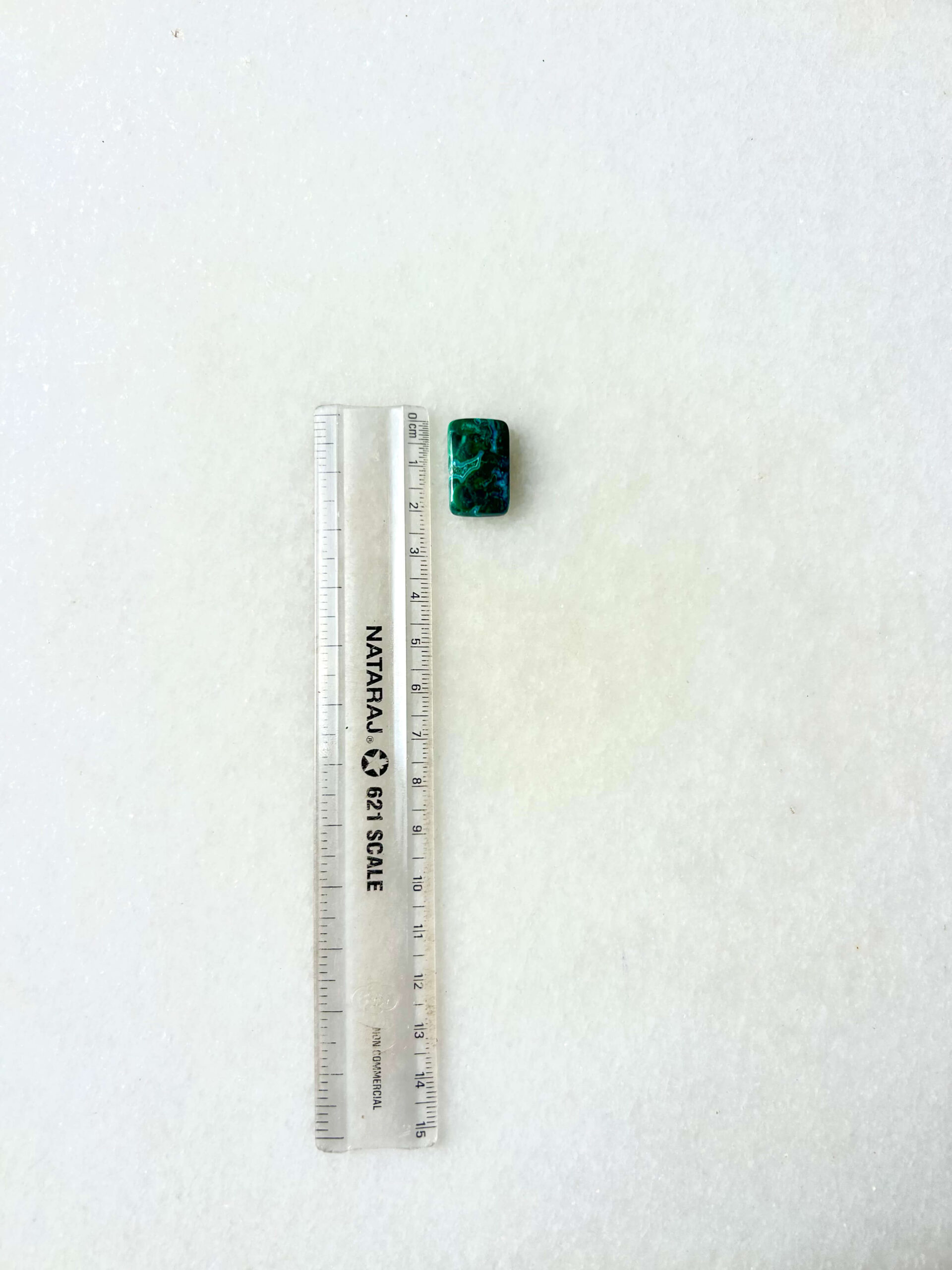 21 mm Malachite Chrysocolla for Macrame - Image 2