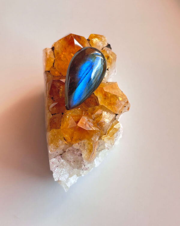27mm Labradorite Cabochon for Beaded Pendants