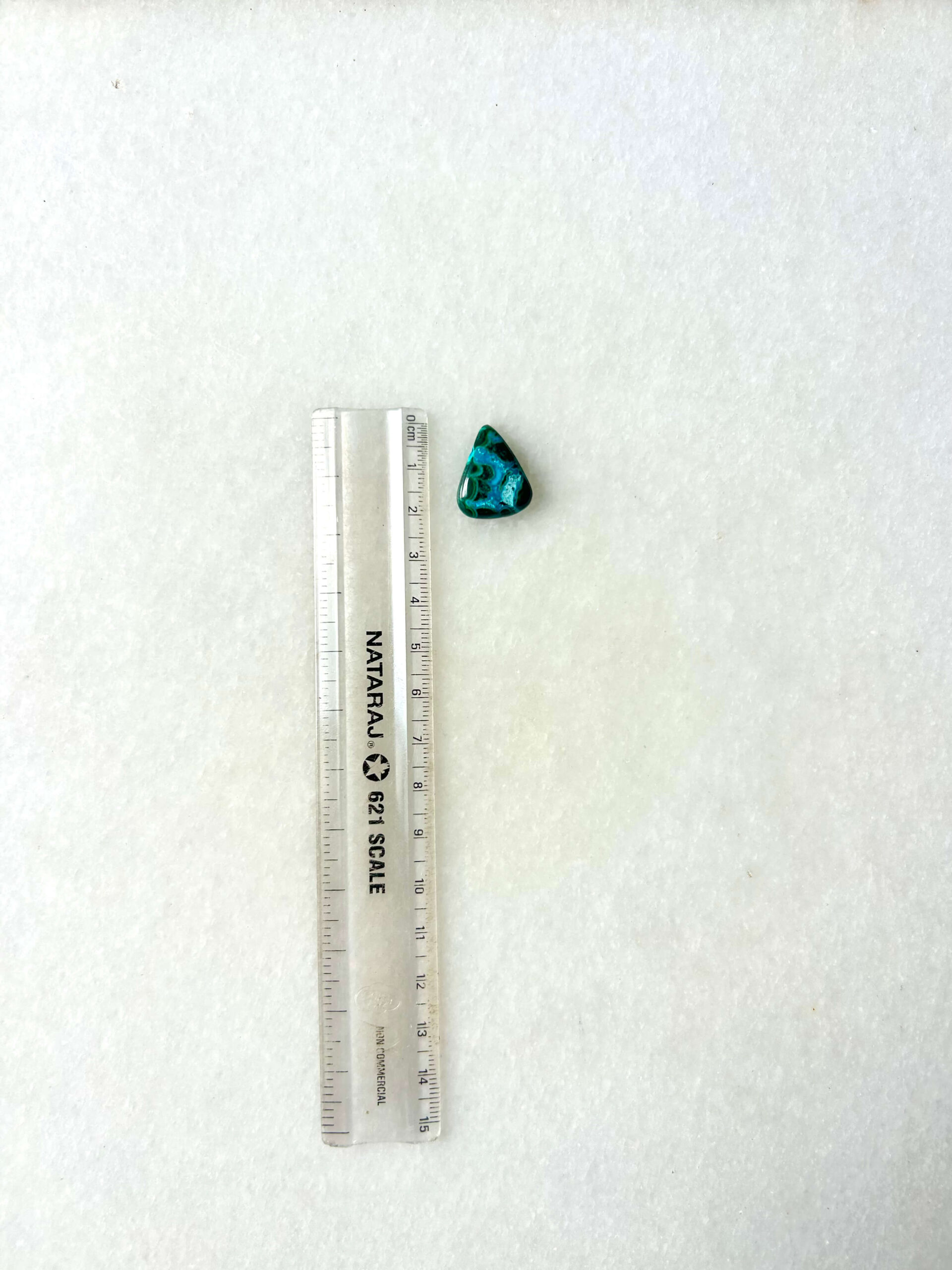 21 mm Malachite Chrysocolla Cabochon - Image 2