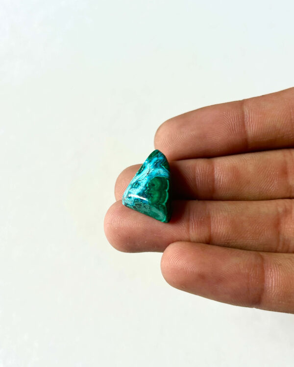 23 mm Malachite and Chrysocolla Stone
