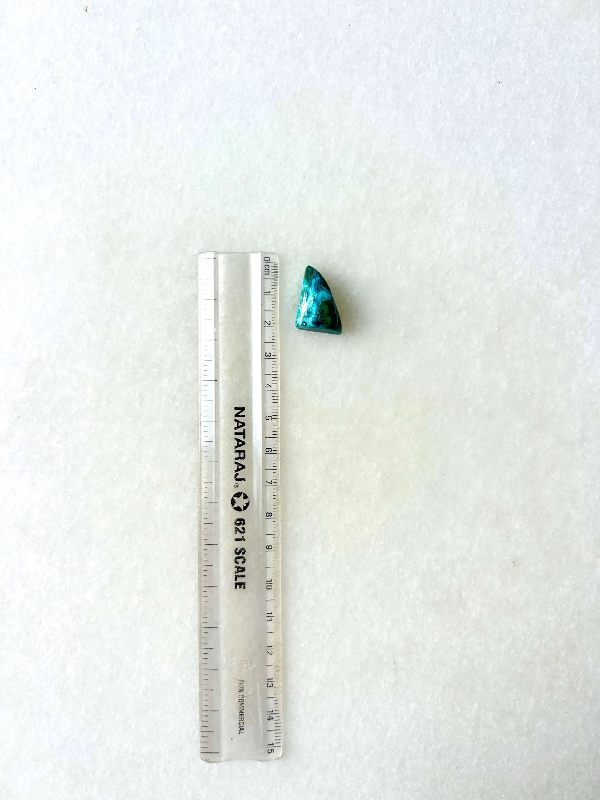 23 mm Malachite and Chrysocolla Stone - Image 2