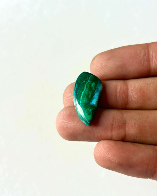 26 mm Malachite Chrysocolla for Macrame