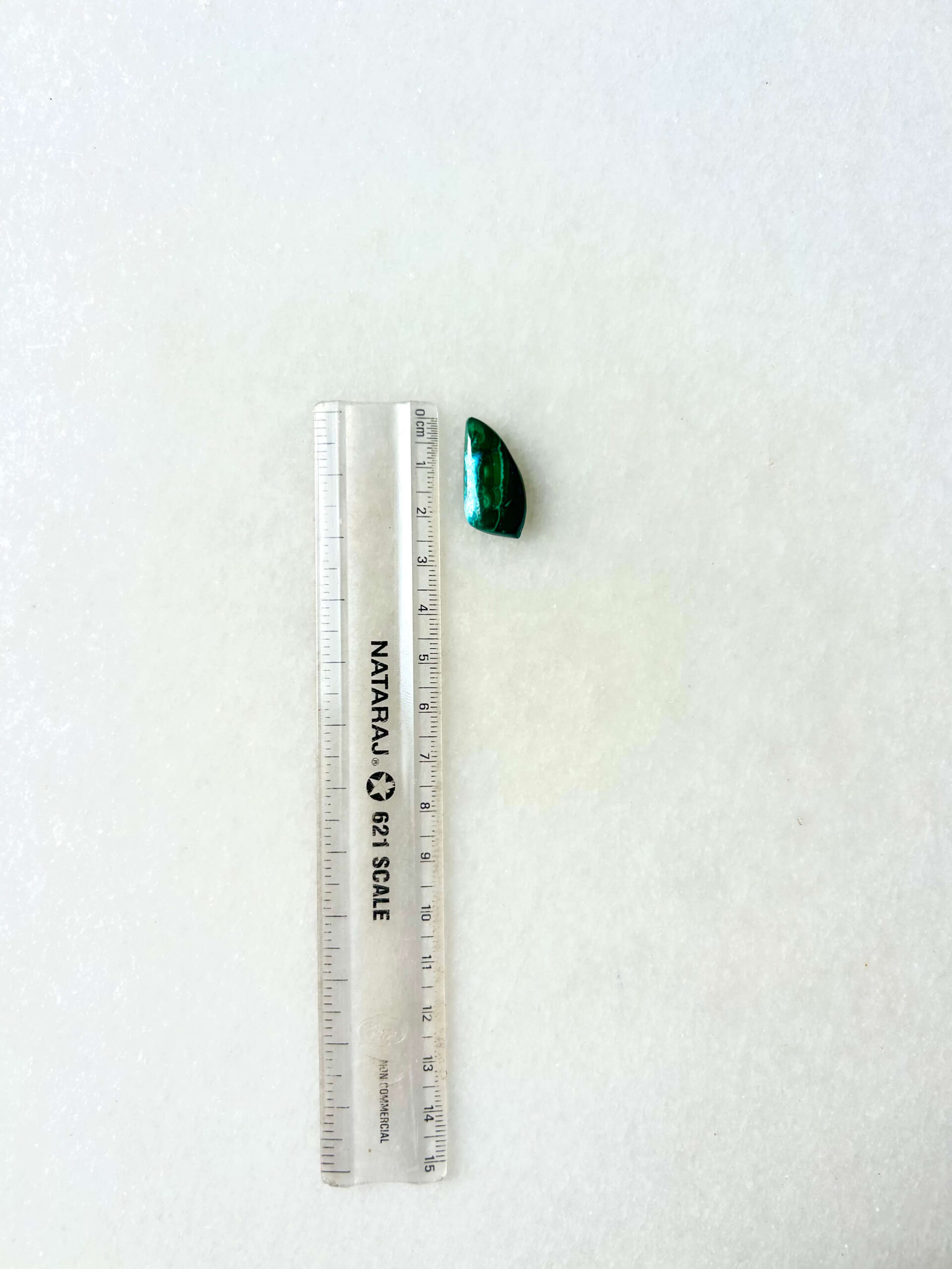 26 mm Malachite Chrysocolla for Macrame - Image 2