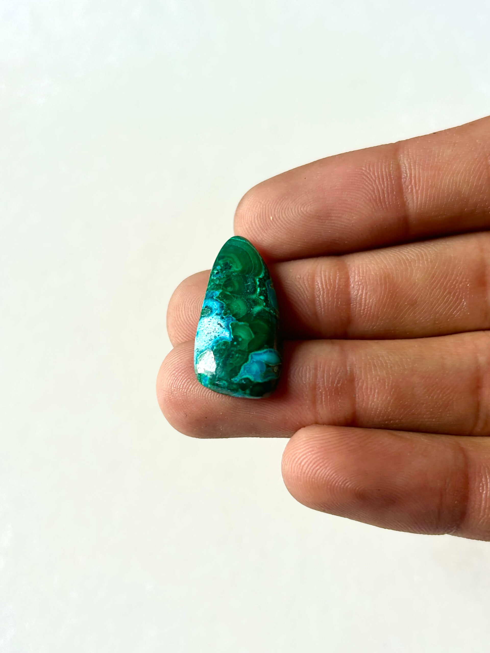 28 mm Malachite Chrysocolla Cabochon for Jewelry Making