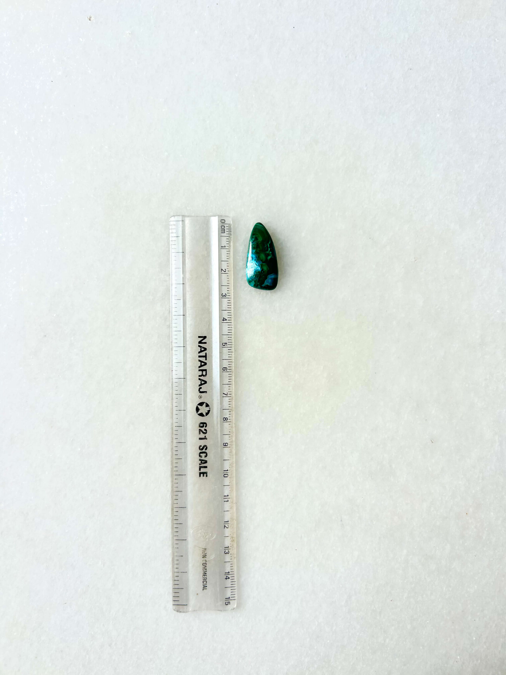 28 mm Malachite Chrysocolla Cabochon for Jewelry Making - Image 2