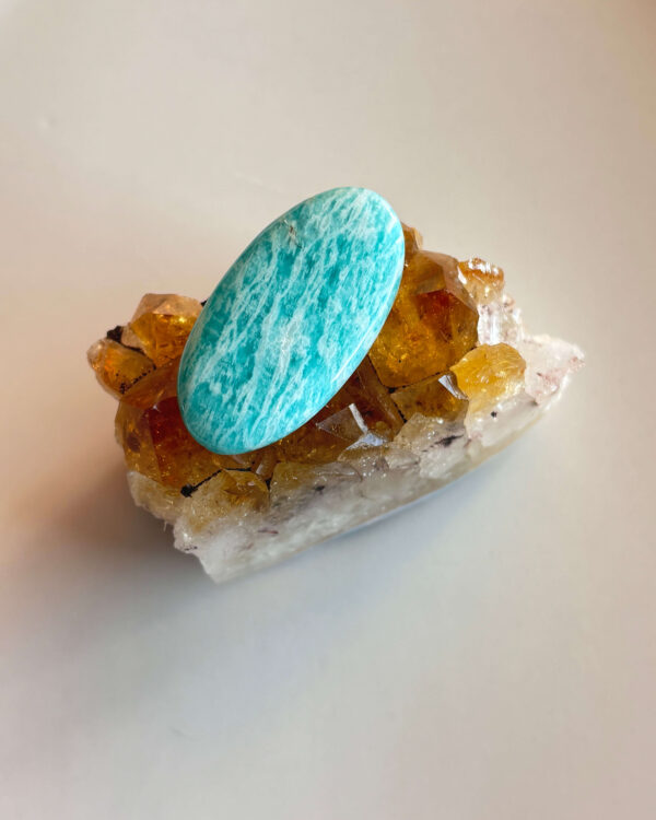 38mm Amazonite Cabochon for Handmade Jewelry
