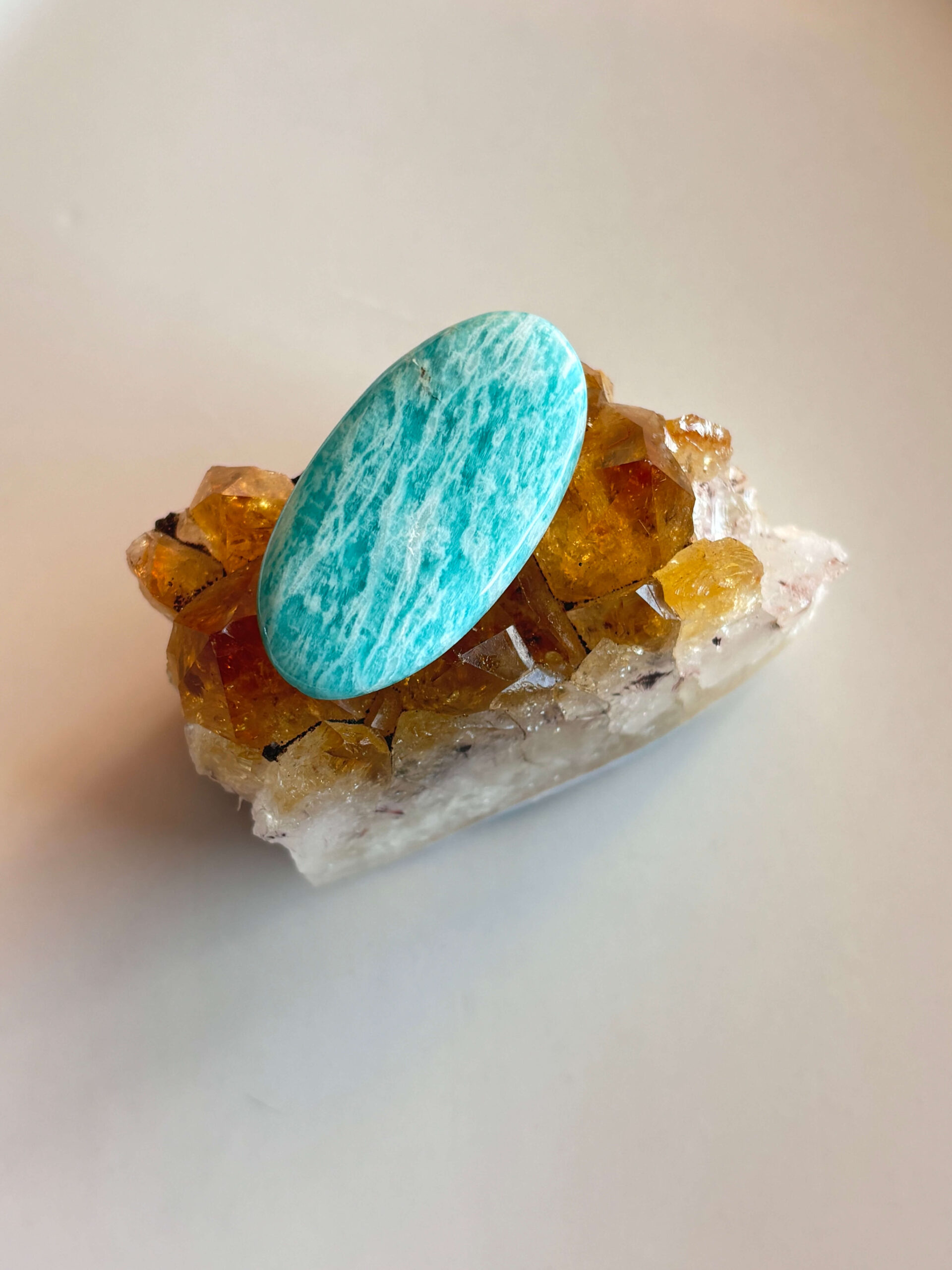 38mm Amazonite Cabochon for Handmade Jewelry