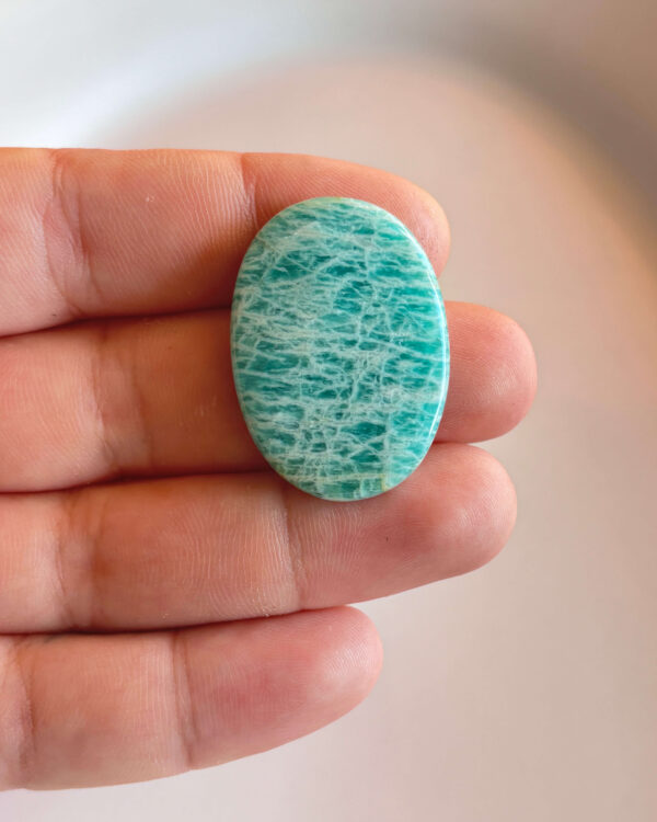 38mm Amazonite Cabochon for Jewelry Settings