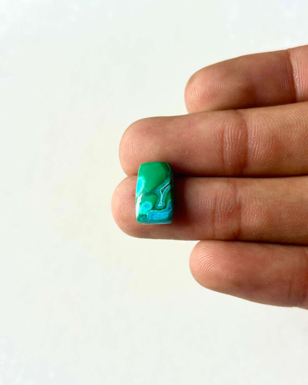 14 mm Malachite Chrysocolla Cabochon for Jewelry Making