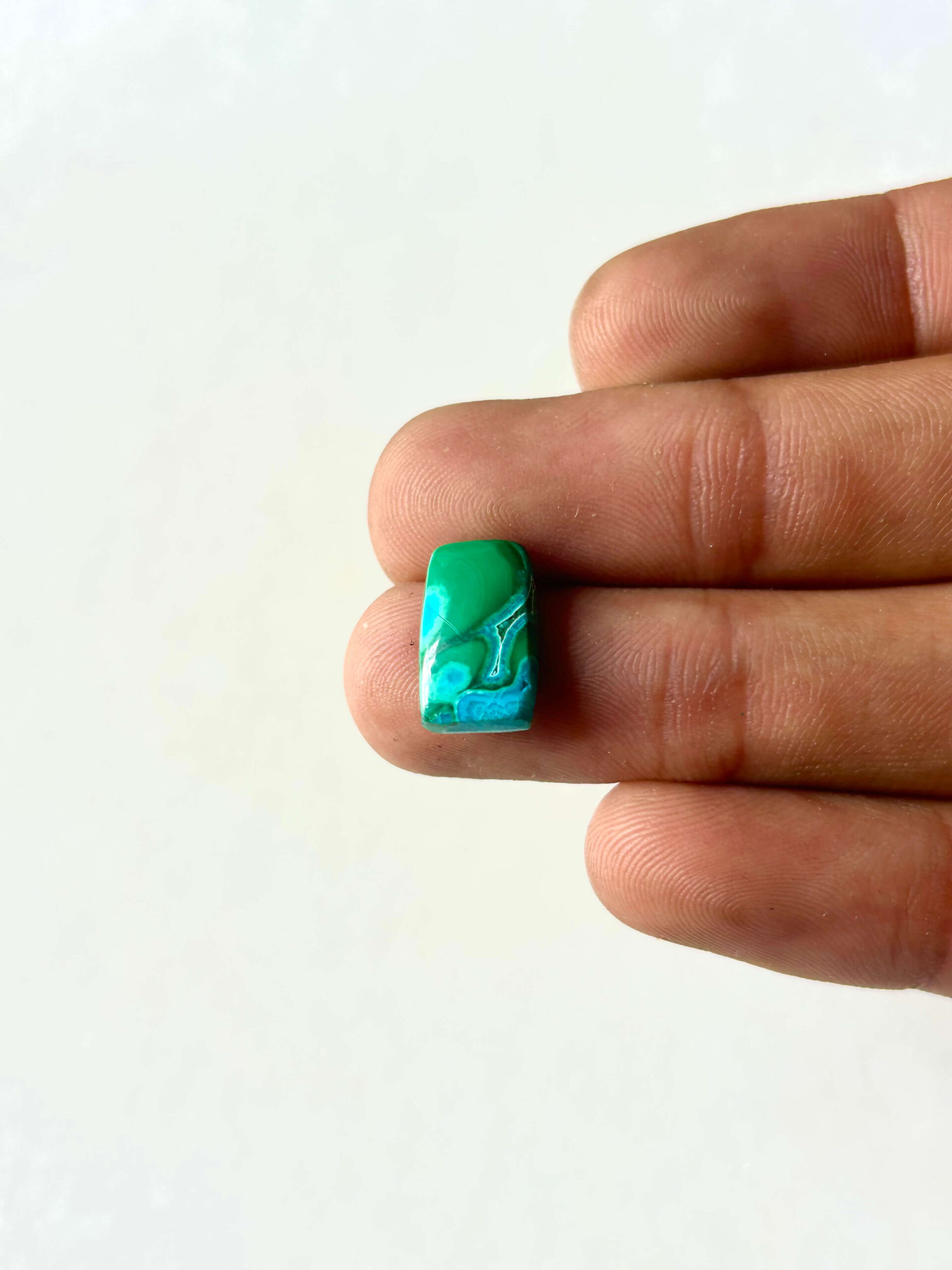 14 mm Malachite Chrysocolla Cabochon for Jewelry Making