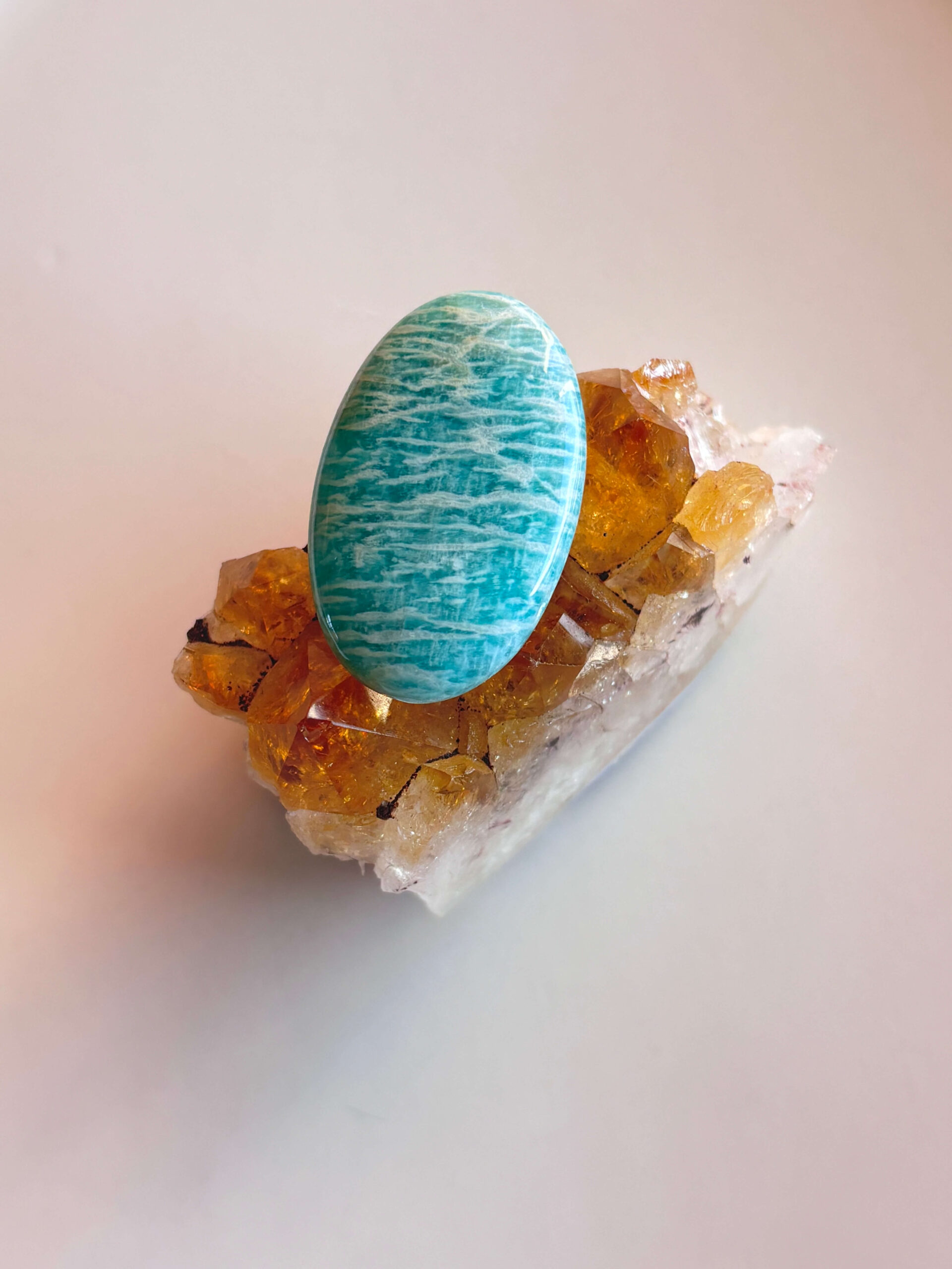 36mm Amazonite Cabochon for Artisan Jewelry