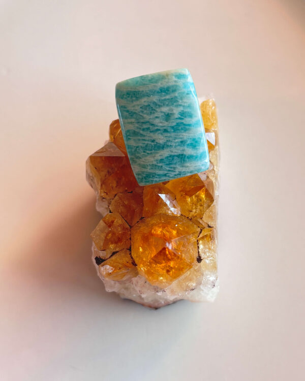 26mm Amazonite Cabochon for Beaded Pendants