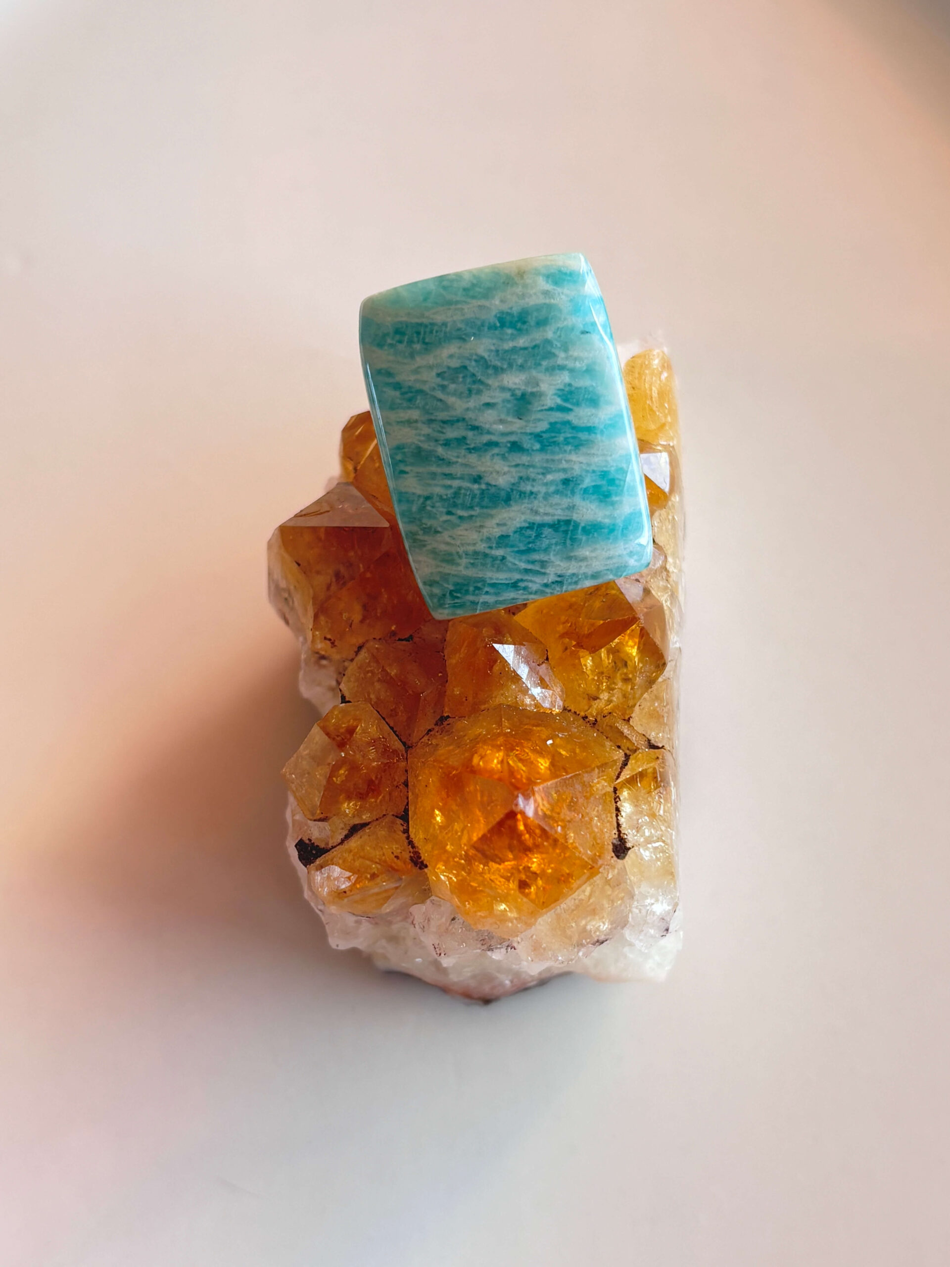 26mm Amazonite Cabochon for Beaded Pendants