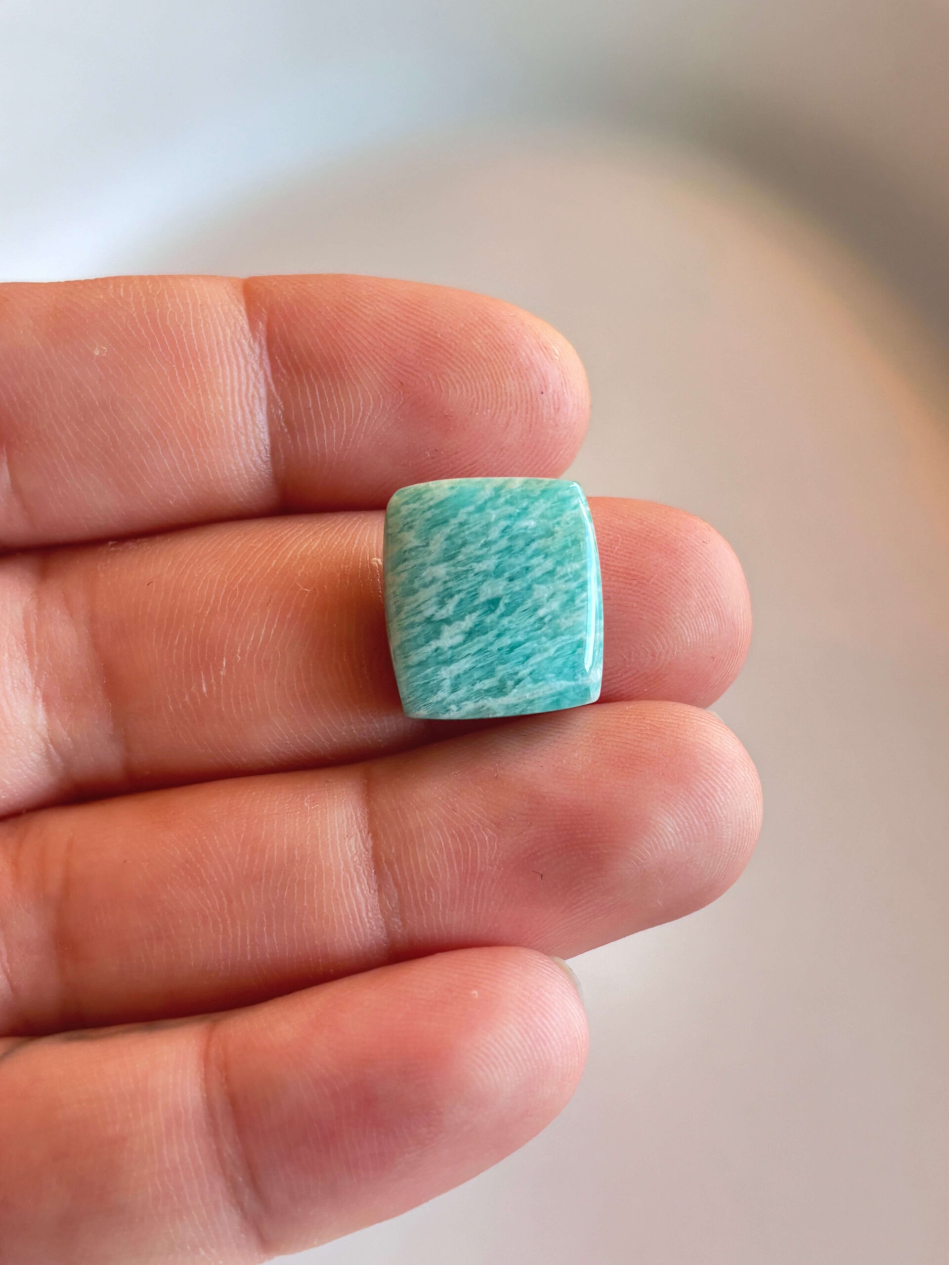 18mm Amazonite Cabochon for Creative Pendant Designs - Image 2